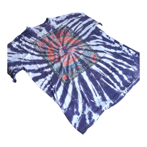 Pink Floyd Purple Lightning Tie Dye Graphic T Shirt Womens Size 2X - Picture 2 of 7